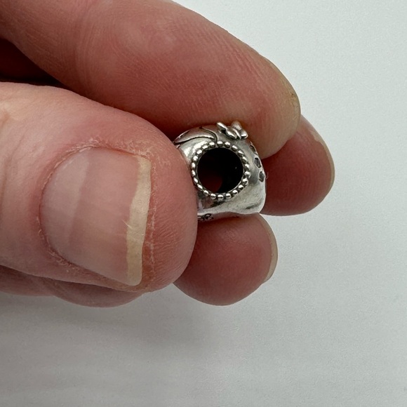 Sterling Silver Sugar Skull Pendant/ Charm - Picture 5 of 6